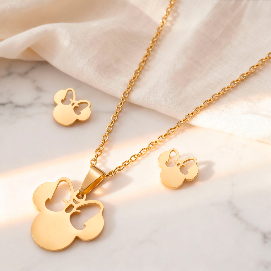 Colgante Minnie Mouse en Oro 18K