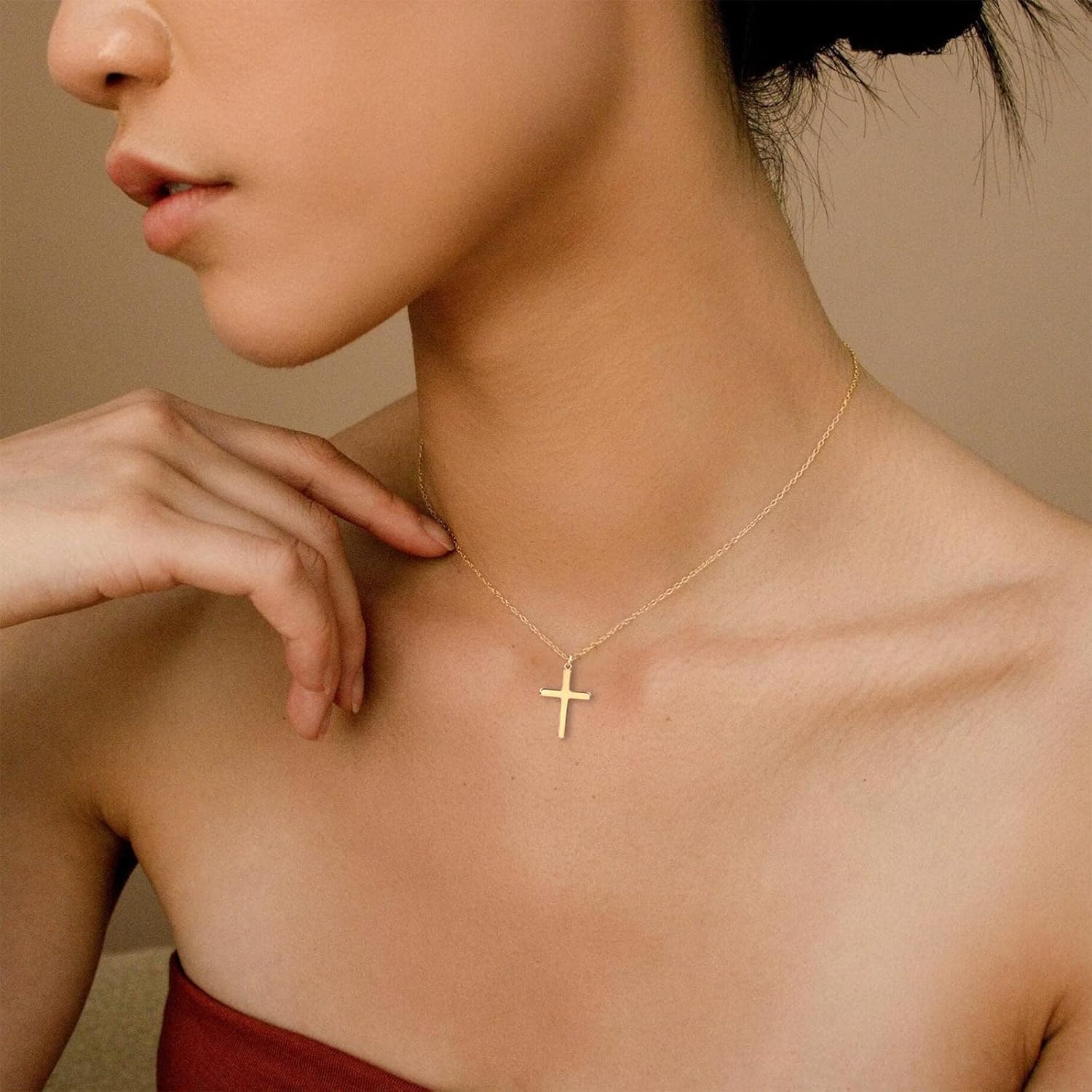 Colgante Cruz en Oro 18K