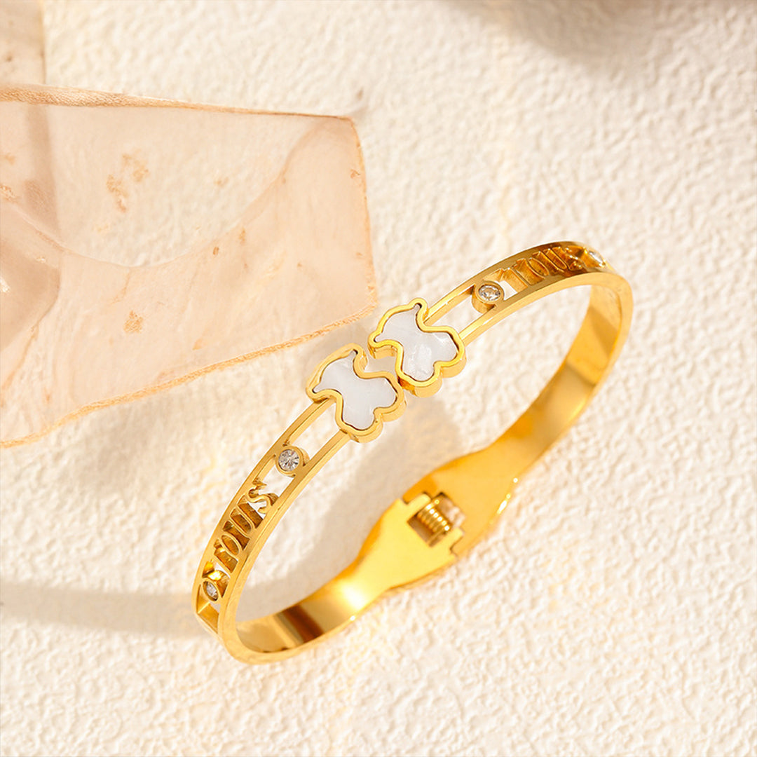 Brazalete de Lujo TOUS ORIGINAL Oro 18K - Ancho: 9.7 mm