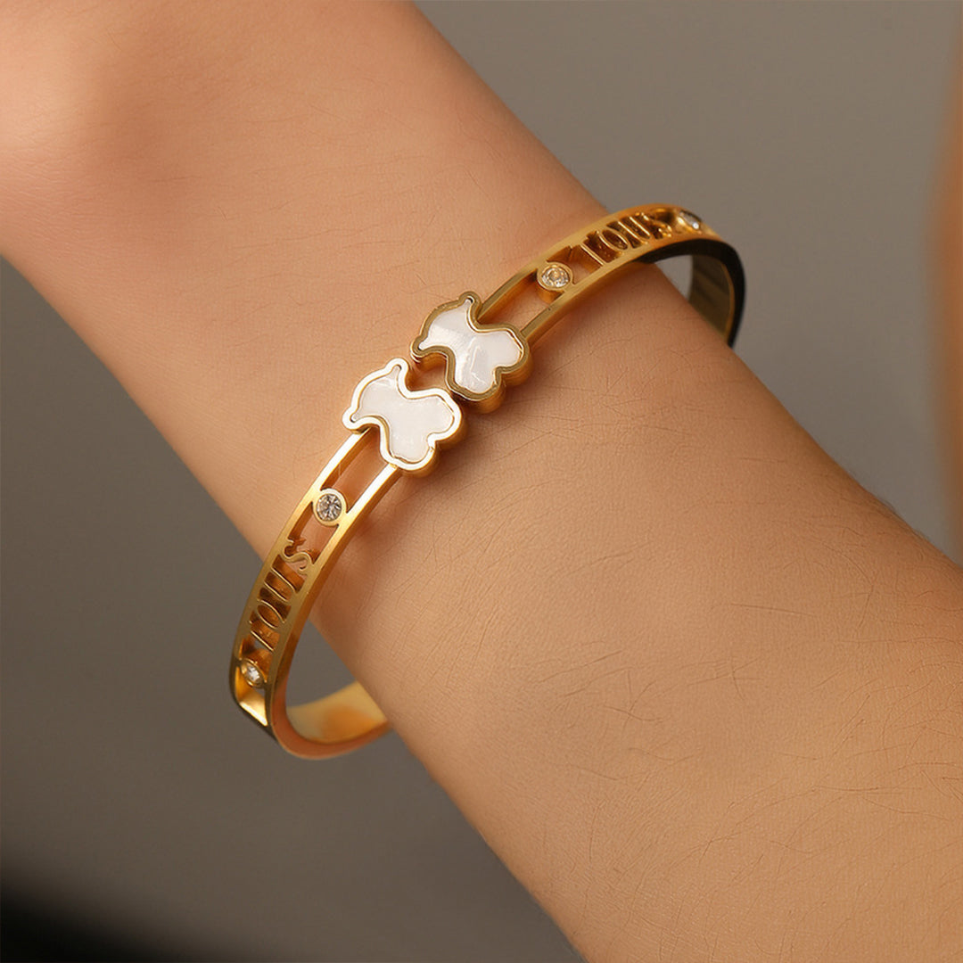 Brazalete de Lujo TOUS ORIGINAL Oro 18K - Ancho: 9.7 mm