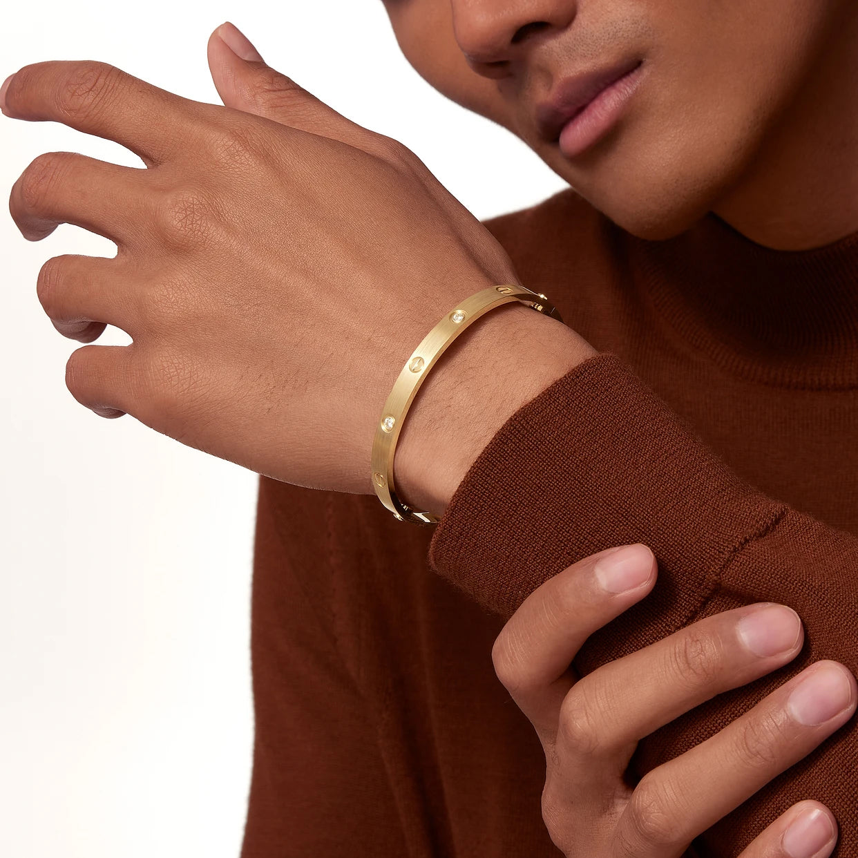 Brazalete Cartier Love Oro amarillo 18K - Ancho: 6.1 mm