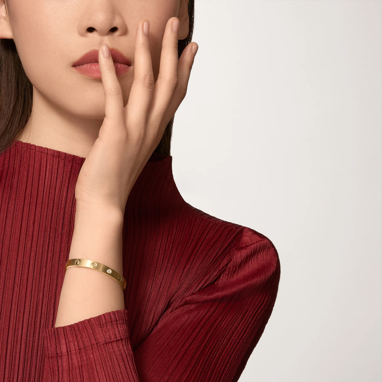 Brazalete Cartier Love Oro amarillo 18K - Ancho: 6.1 mm