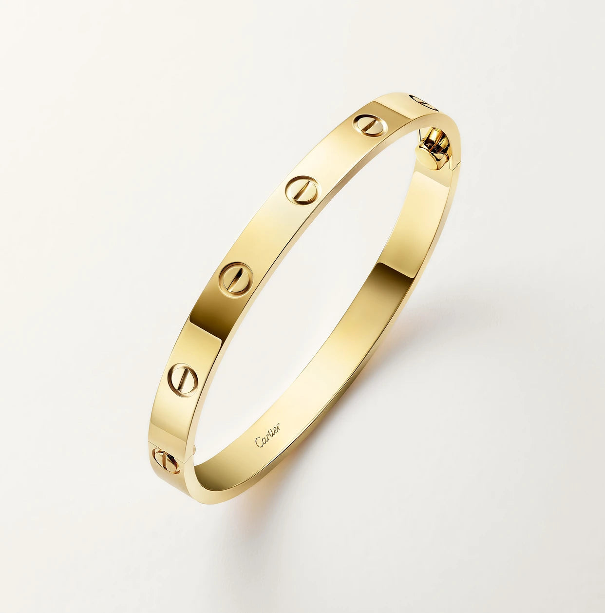 Brazalete Cartier Love Oro amarillo 18K - Ancho: 6.1 mm